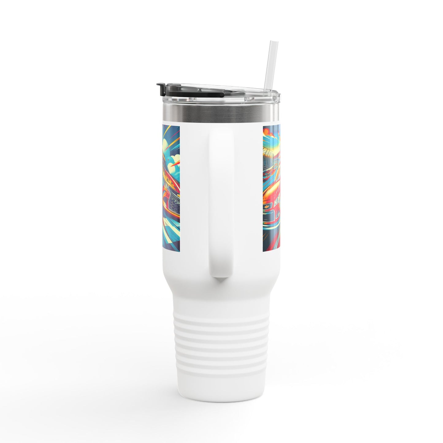 Vintage F1 Insulated Travel Mug, 40oz, Perfect for Fans, Sports Events, Coffee, Tea, Water