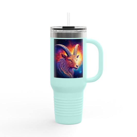 Capricorn Insulated Travel Mug, 40oz, Perfect for Zodiac Fans, Coffee, Tea, Water