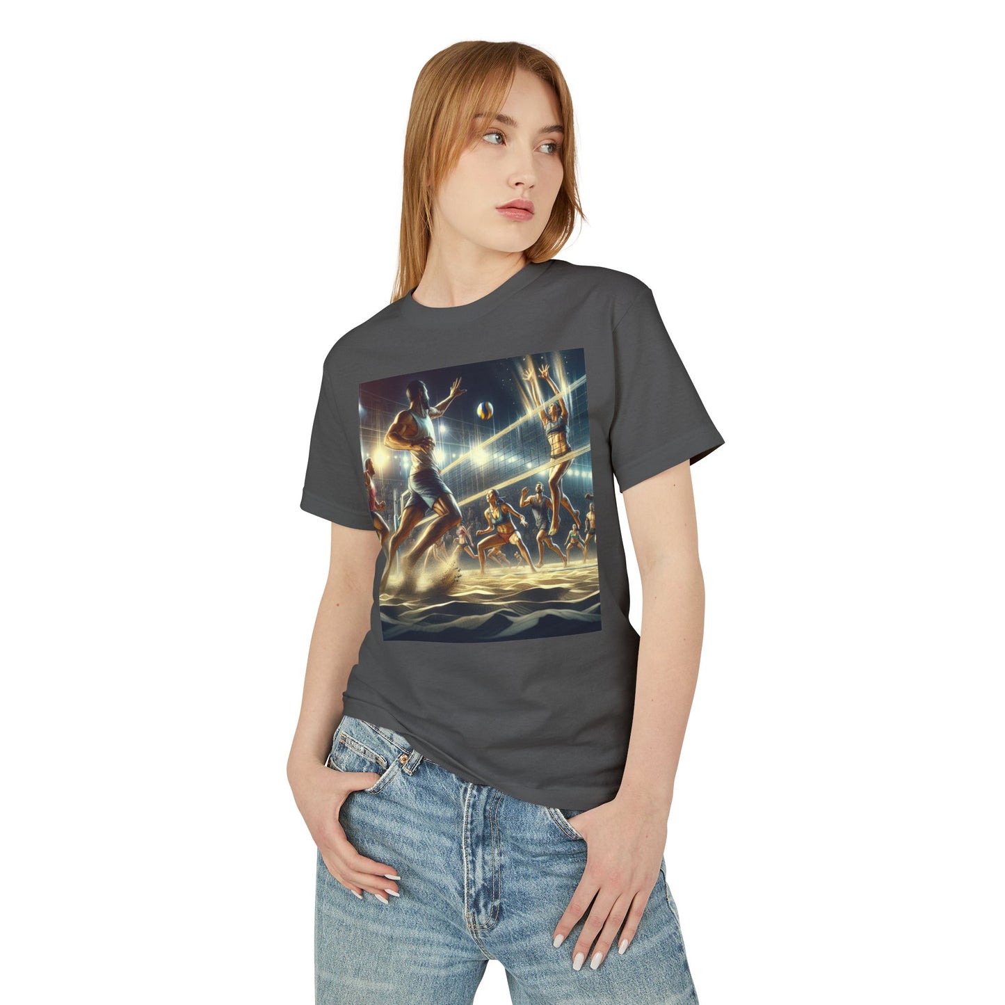 Volleyball Heavyweight Tee - Unisex Garment-Dyed Shirt