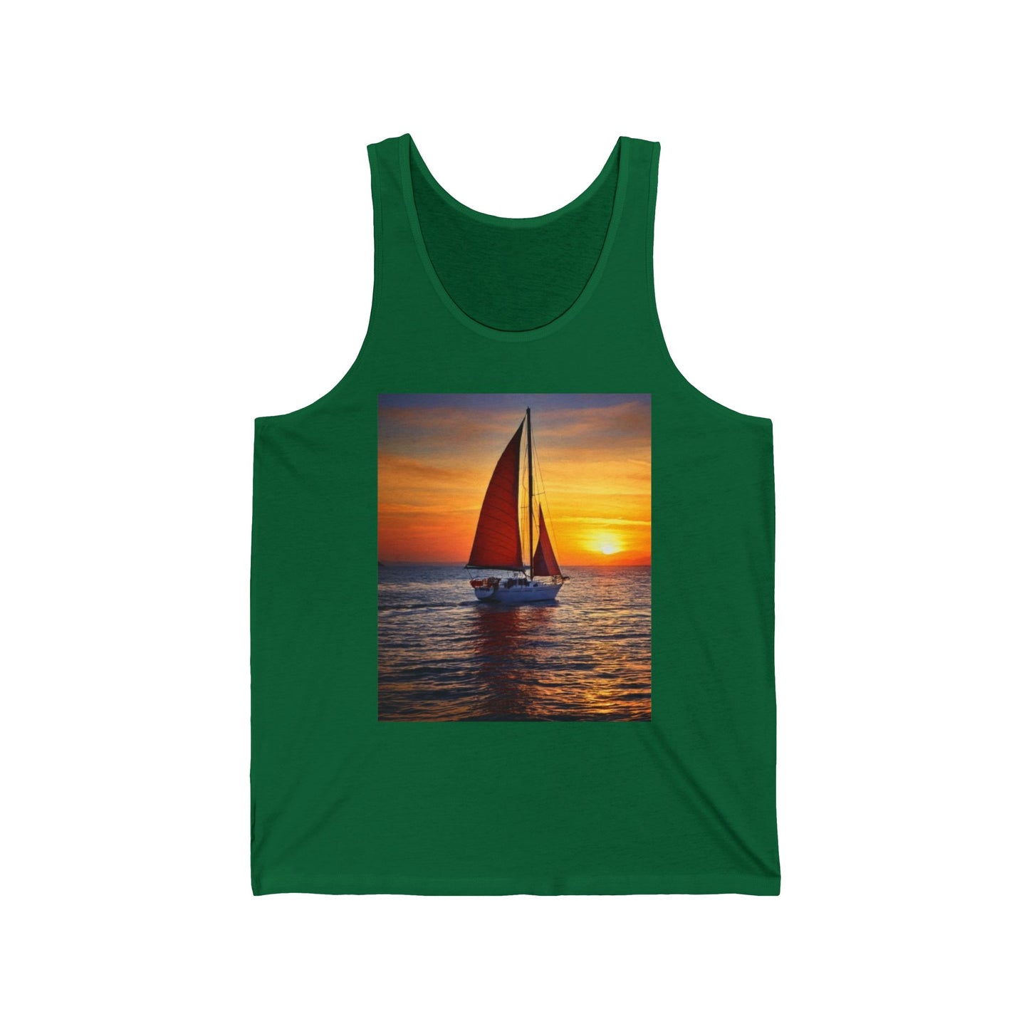 Sailing Unisex Jersey Tank Top - Perfect for Festivals & Casual Wear