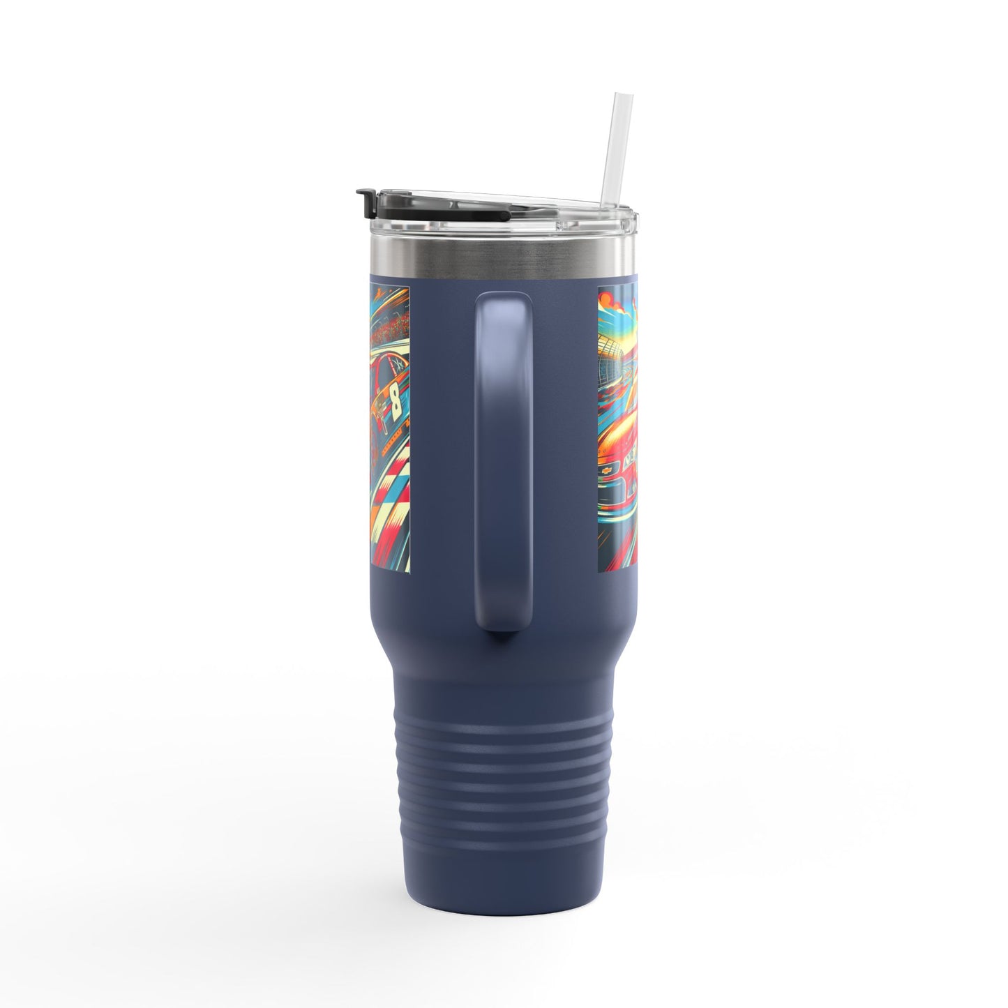 Vintage NASCAR Insulated Travel Mug, 40oz, Perfect for Fans, Sports Events, Coffee, Tea, Water