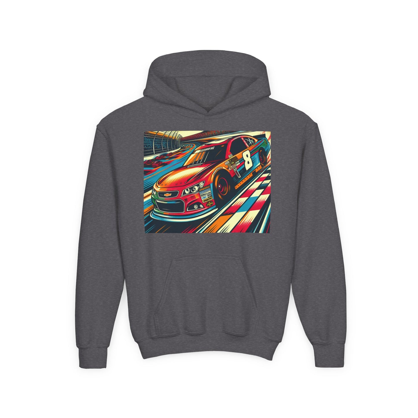 Nascar 8 Youth Hoodie - Heavy Blend Sweatshirt