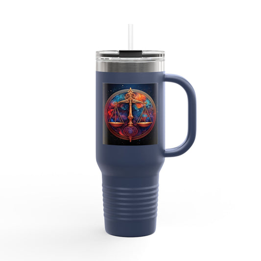 Libra Insulated Travel Mug, 40oz, Perfect for Zodiac Fans, Coffee, Tea, Water