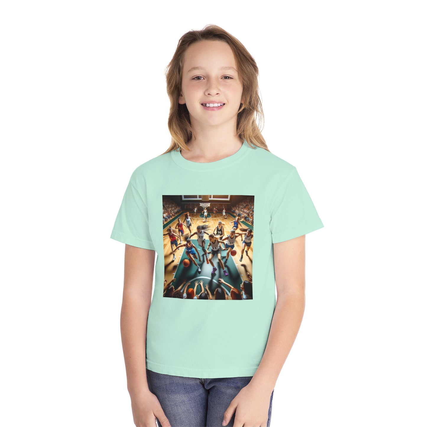 Basketball Youth Midweight Tee