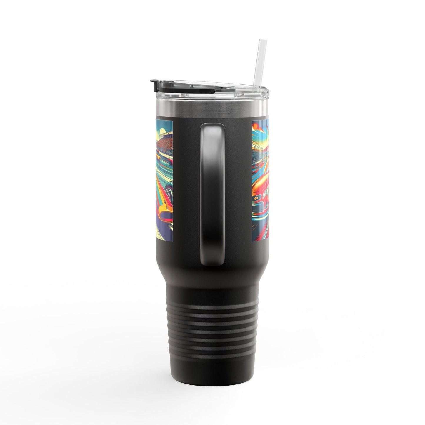 Vintage F1 Insulated Travel Mug, 40oz, Perfect for Fans, Sports Events, Coffee, Tea, Water