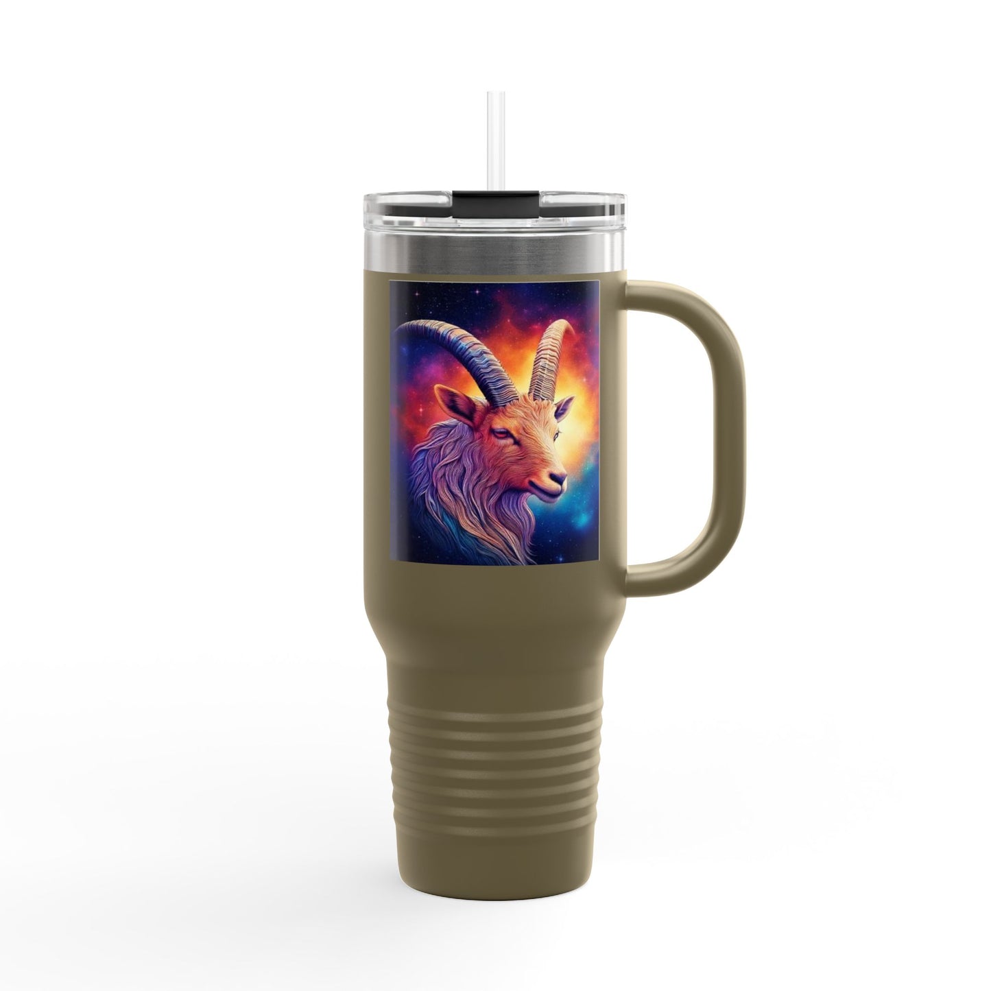 Capricorn Insulated Travel Mug, 40oz, Perfect for Zodiac Fans, Coffee, Tea, Water
