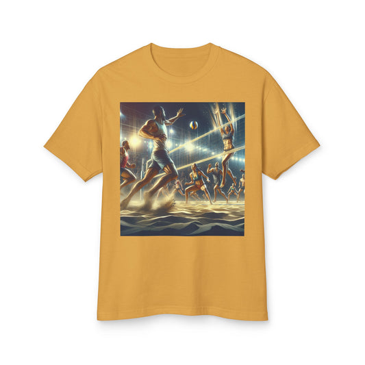 Volleyball Heavyweight Tee - Unisex Garment-Dyed Shirt