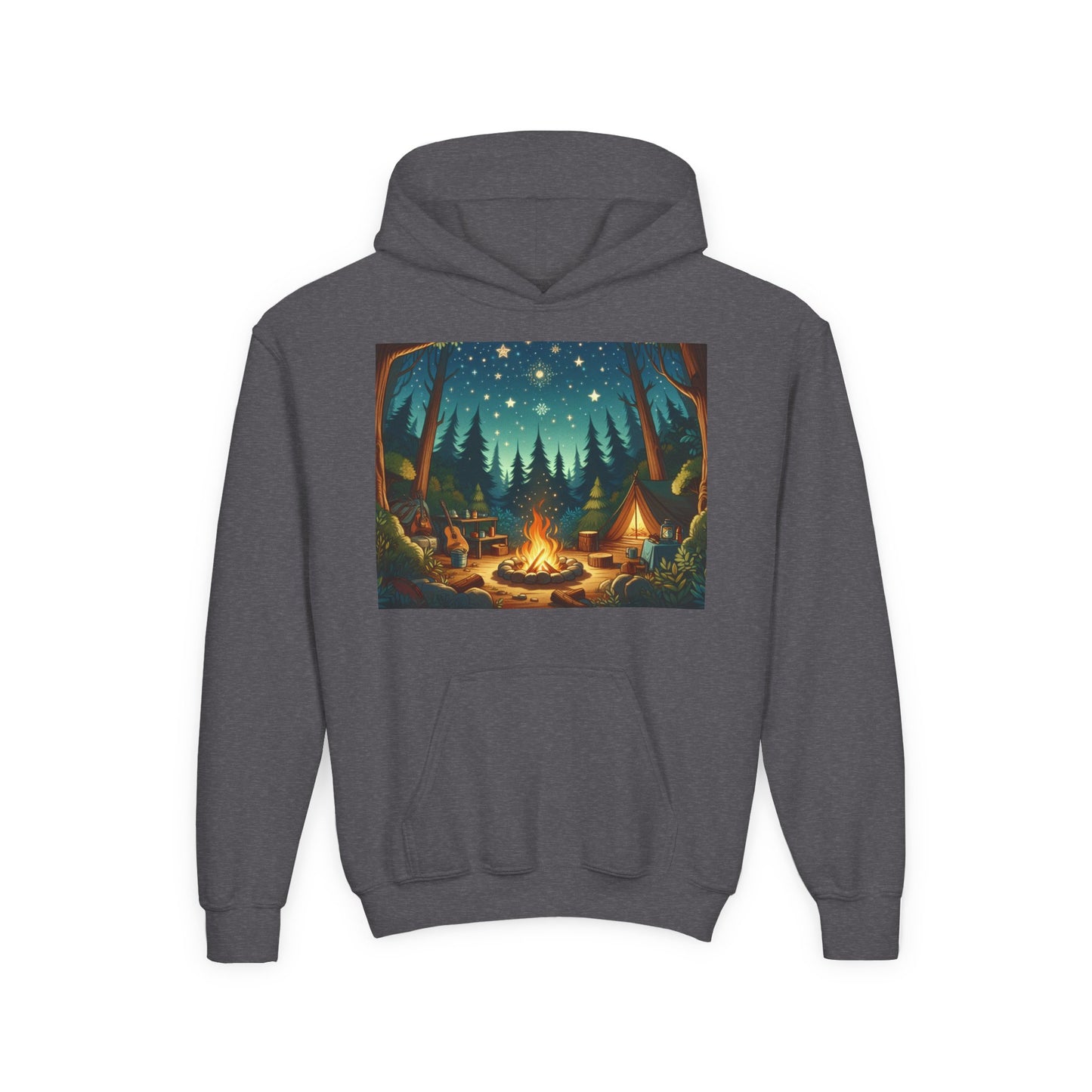 Camping Youth Hoodie - Heavy Blend Sweatshirt