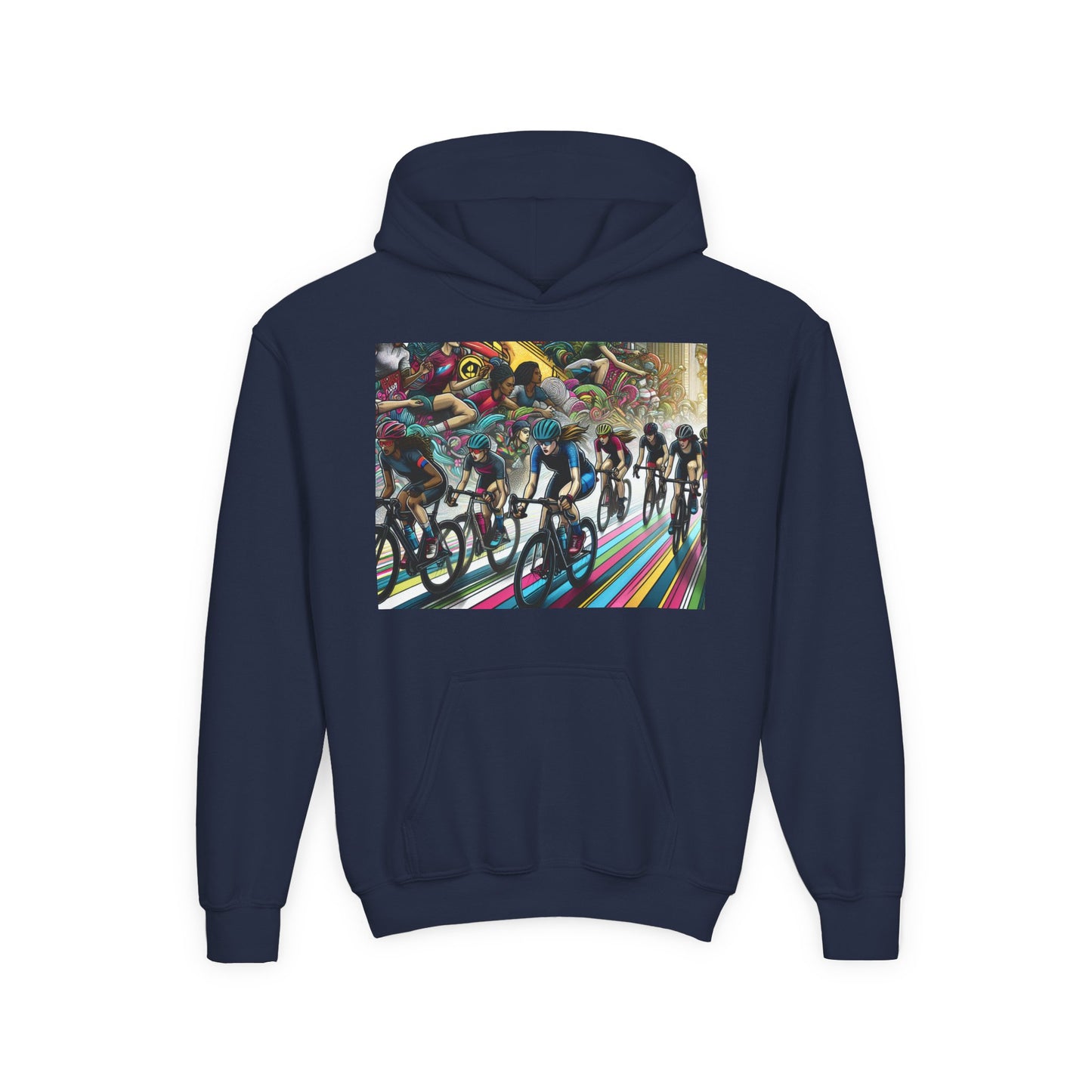 Cycling Youth Hoodie - Heavy Blend Sweatshirt