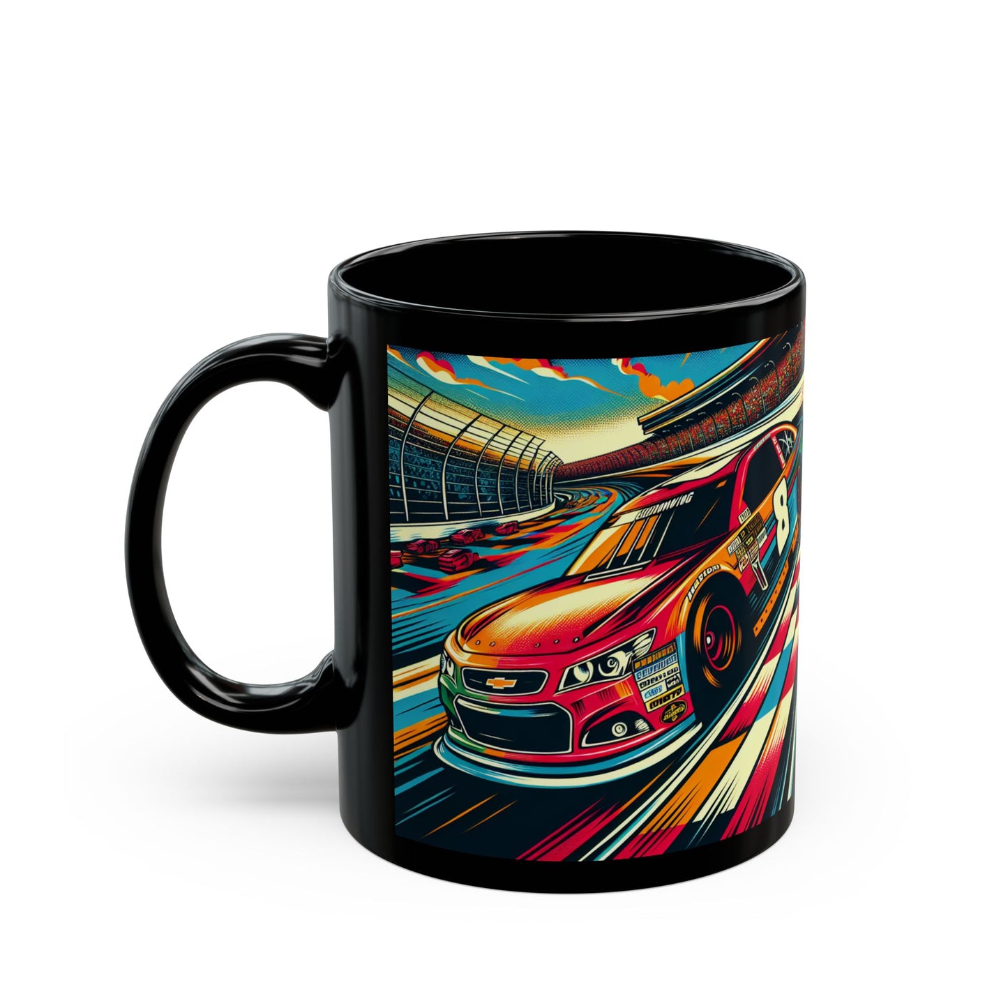 Racing Enthusiast Mug | Vibrant NASCAR Design | Perfect Gift for Car Lovers, Motorsport Decor, Father's Day, Birthday