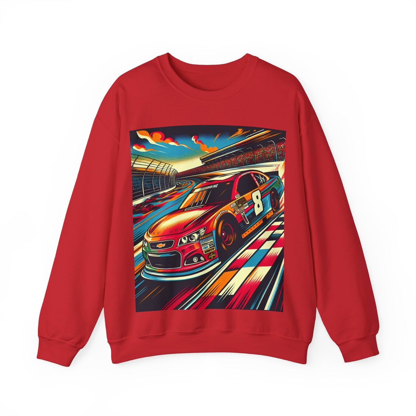 Race Car Crewneck Sweatshirt | Racing Apparel, Unisex Sweatshirt, Nascar Gift, Motorsports Clothing, Car Enthusiasts Sweatshirt