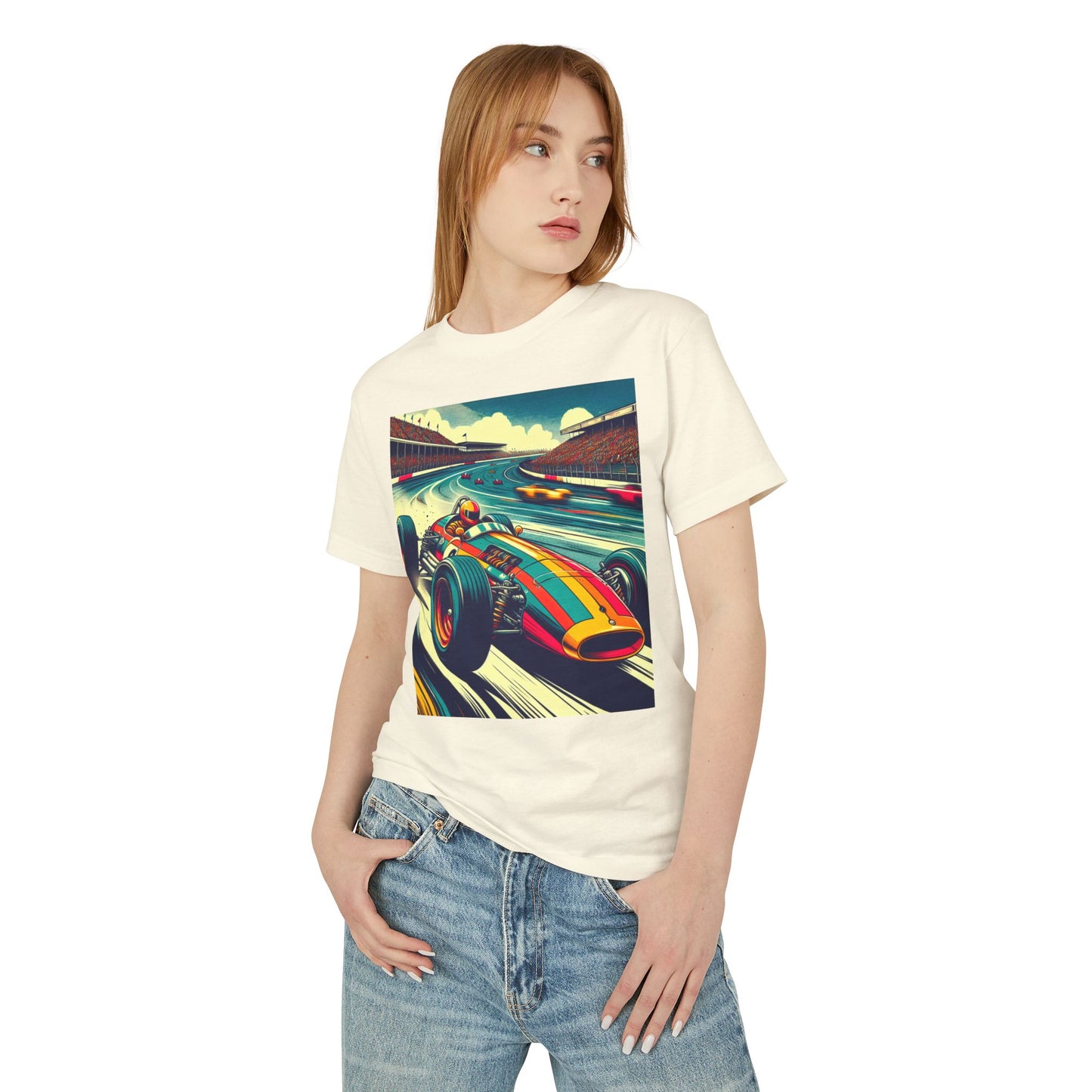 Vintage F1 Heavyweight Tee - Unisex Garment-Dyed Shirt