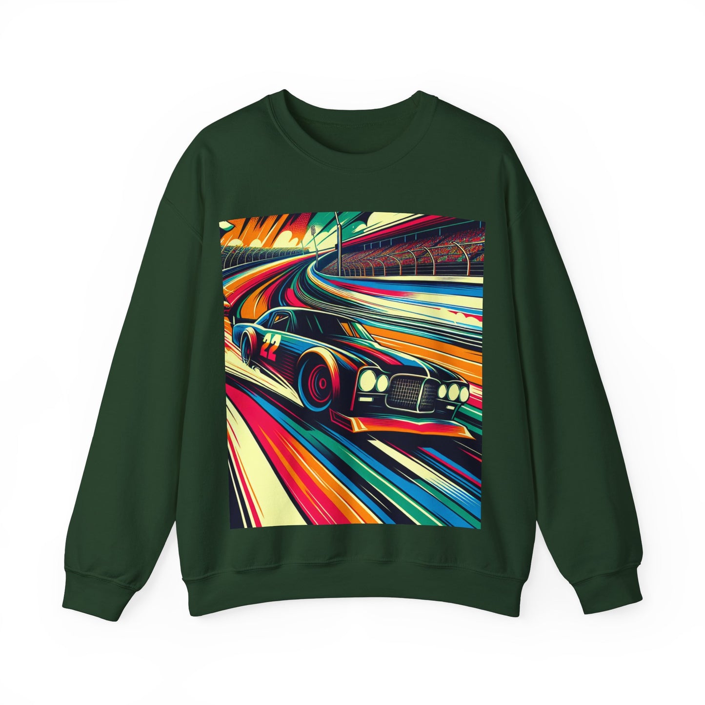 Race Car Crewneck Sweatshirt | Racing Apparel, Unisex Sweatshirt, NASCAR Gift, Motorsports Clothing, Car Enthusiasts Sweatshirt