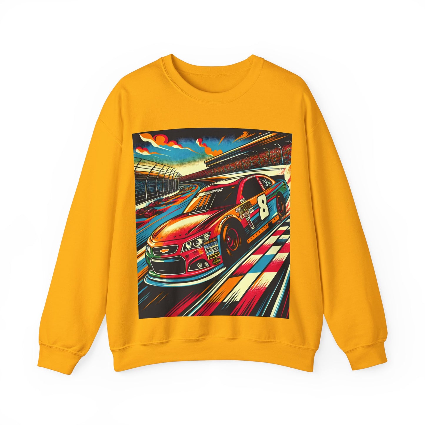 Race Car Crewneck Sweatshirt | Racing Apparel, Unisex Sweatshirt, Nascar Gift, Motorsports Clothing, Car Enthusiasts Sweatshirt