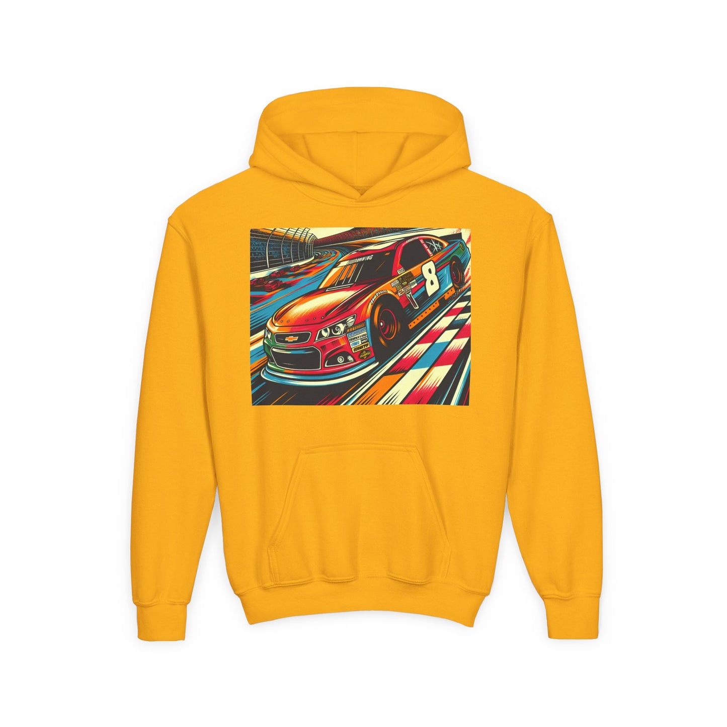 Nascar 8 Youth Hoodie - Heavy Blend Sweatshirt