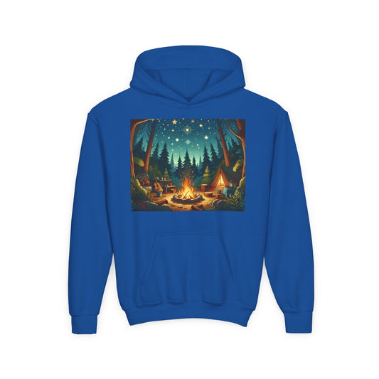 Camping Youth Hoodie - Heavy Blend Sweatshirt