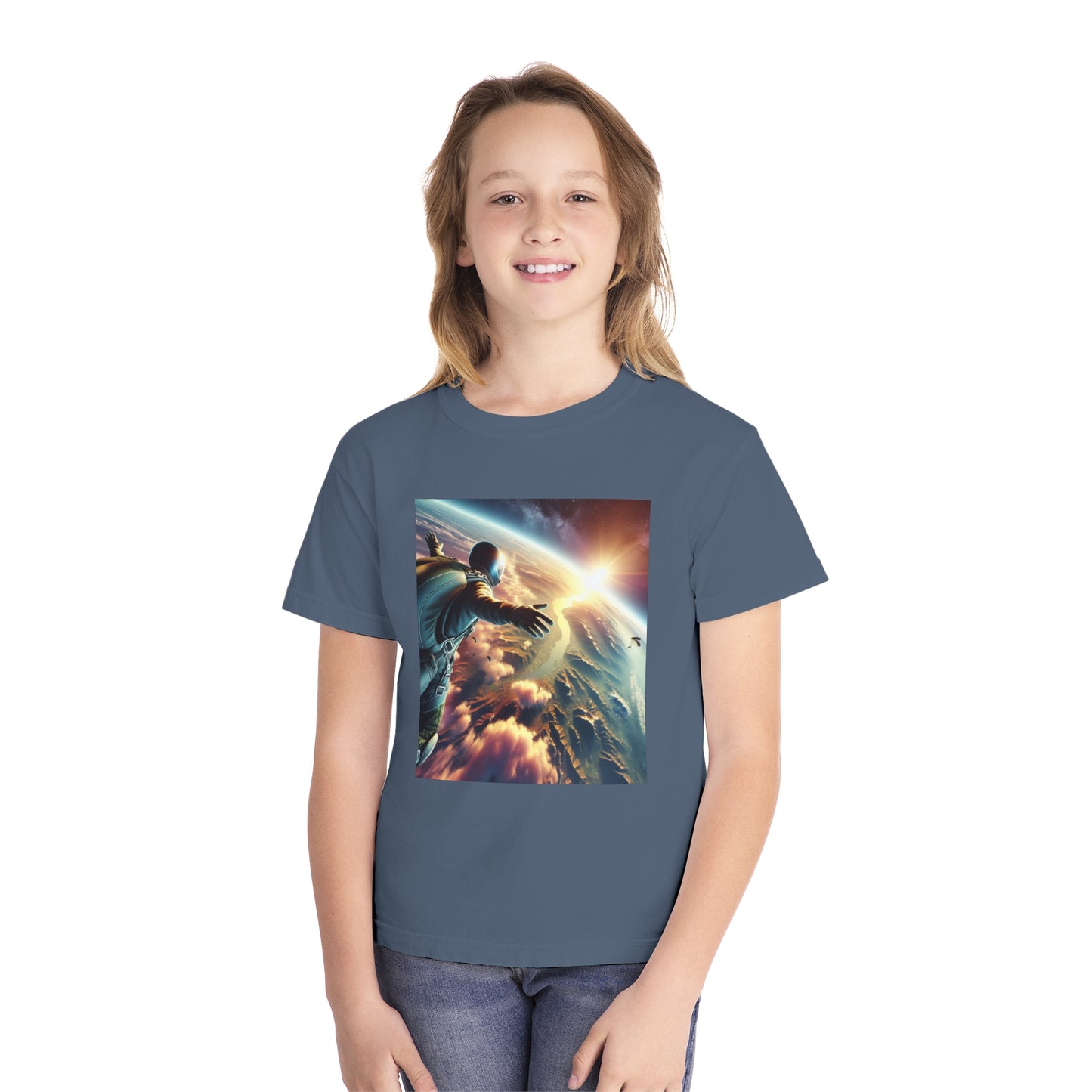 Sky Diving Youth Midweight Tee