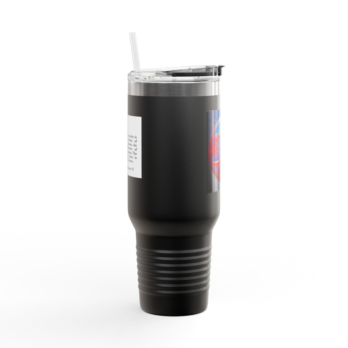 Libra Insulated Travel Mug, 40oz, Perfect for Zodiac Fans, Coffee, Tea, Water