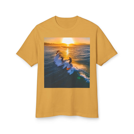 Surfing Heavyweight Tee - Unisex Garment-Dyed Shirt