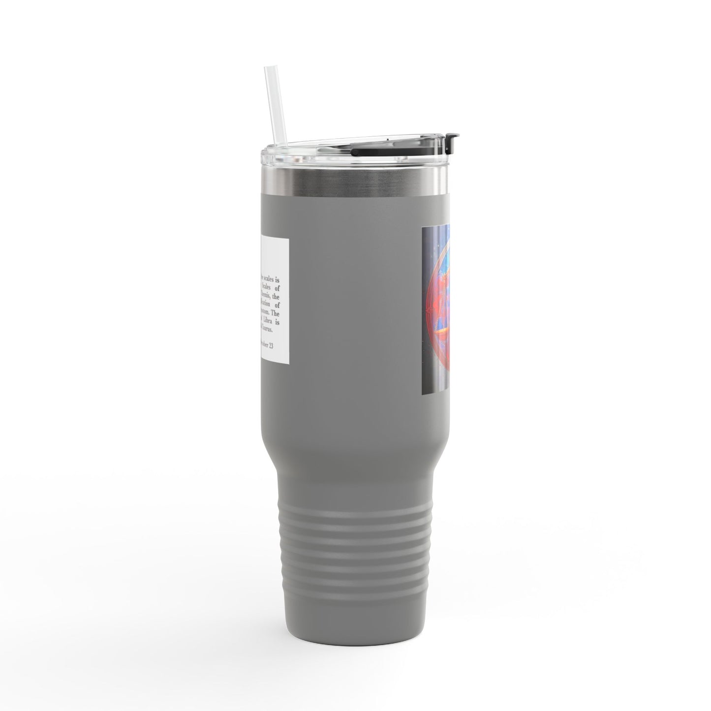 Libra Insulated Travel Mug, 40oz, Perfect for Zodiac Fans, Coffee, Tea, Water