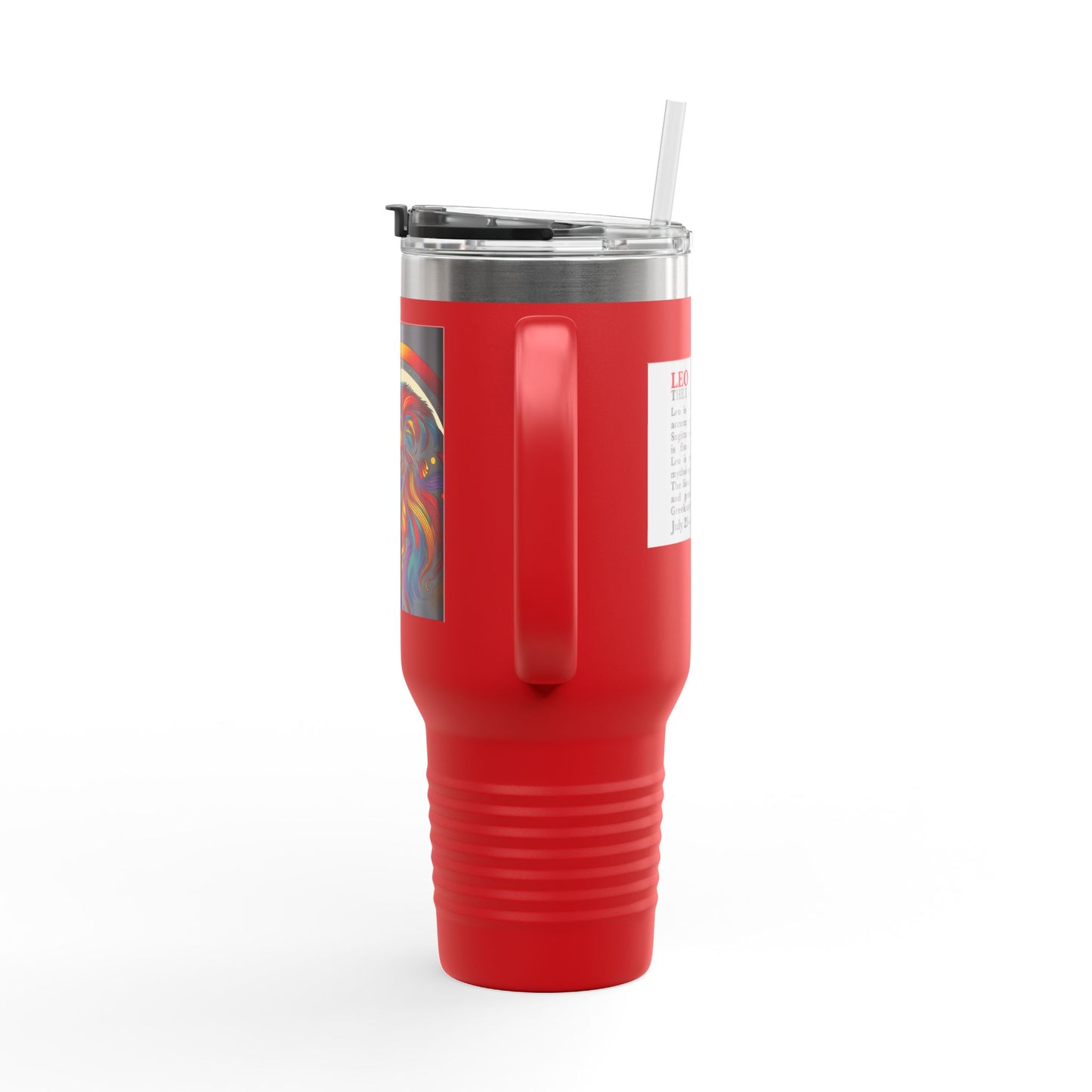 Leo Insulated Travel Mug, 40oz, Perfect for Zodiac Fans, Coffee, Tea, Water