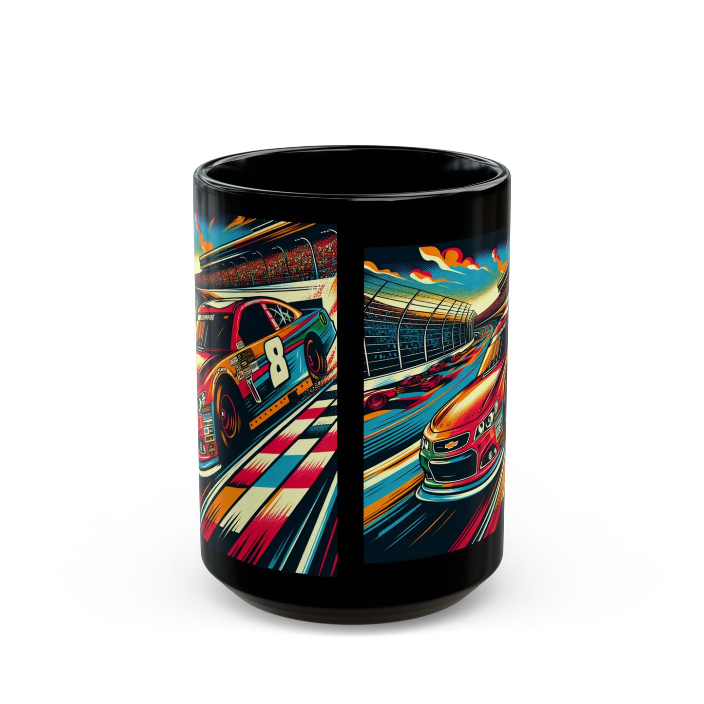 Racing Enthusiast Mug | Vibrant NASCAR Design | Perfect Gift for Car Lovers, Motorsport Decor, Father's Day, Birthday