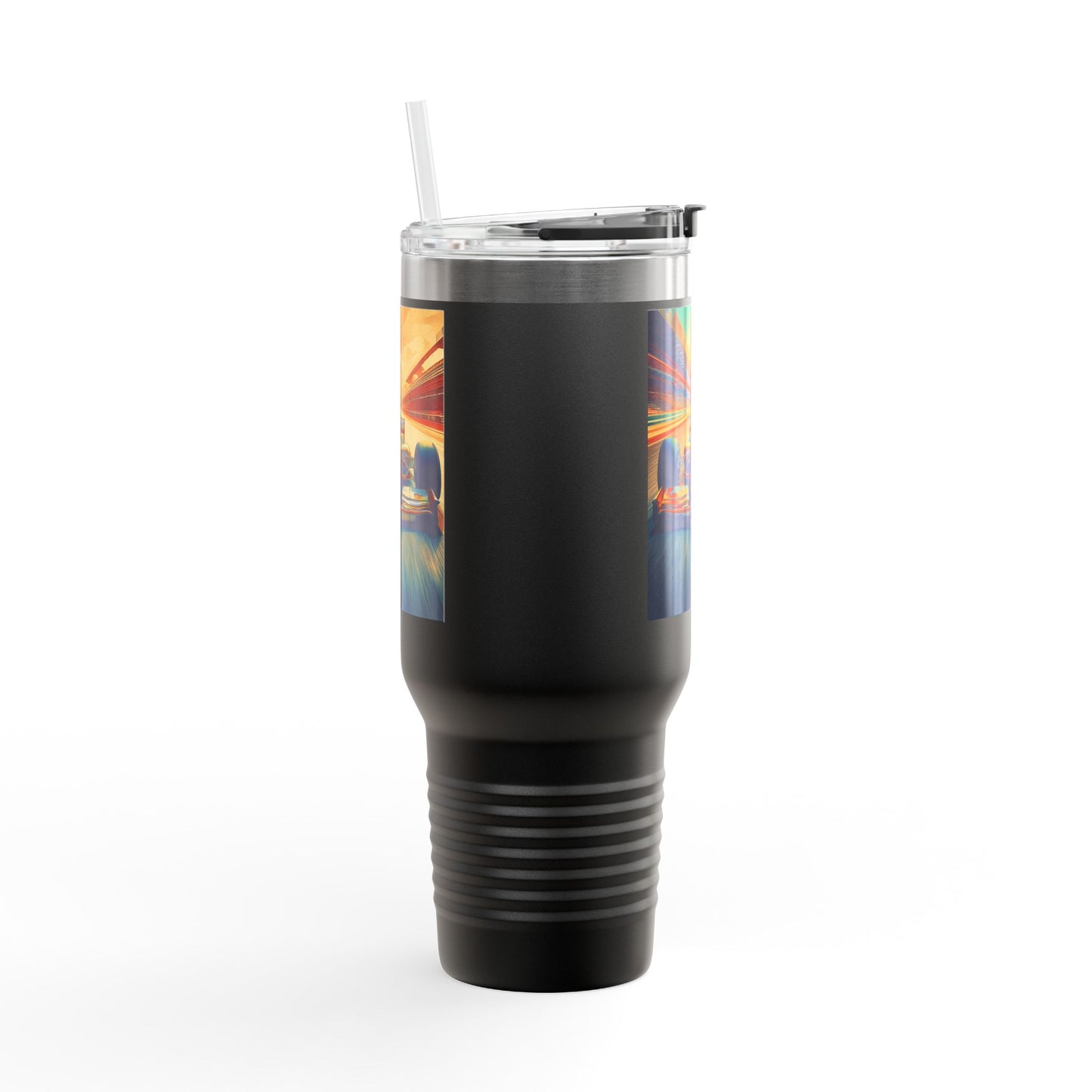 Vintage F1 Insulated Travel Mug, 40oz, Perfect for Fans, Sports Events, Coffee, Tea, Water