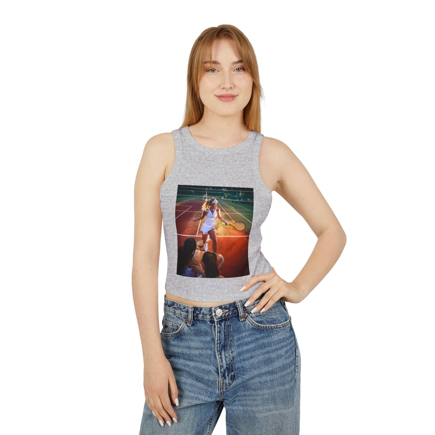 Tennis Women's Micro Rib Racer Tank Top
