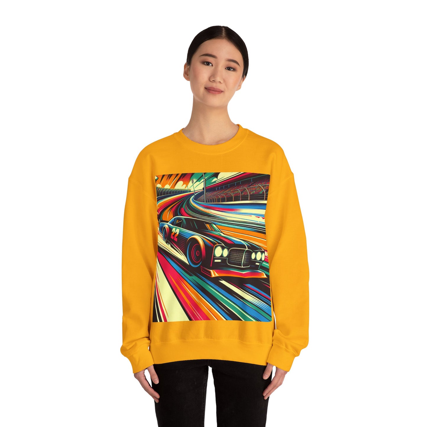 Race Car Crewneck Sweatshirt | Racing Apparel, Unisex Sweatshirt, NASCAR Gift, Motorsports Clothing, Car Enthusiasts Sweatshirt