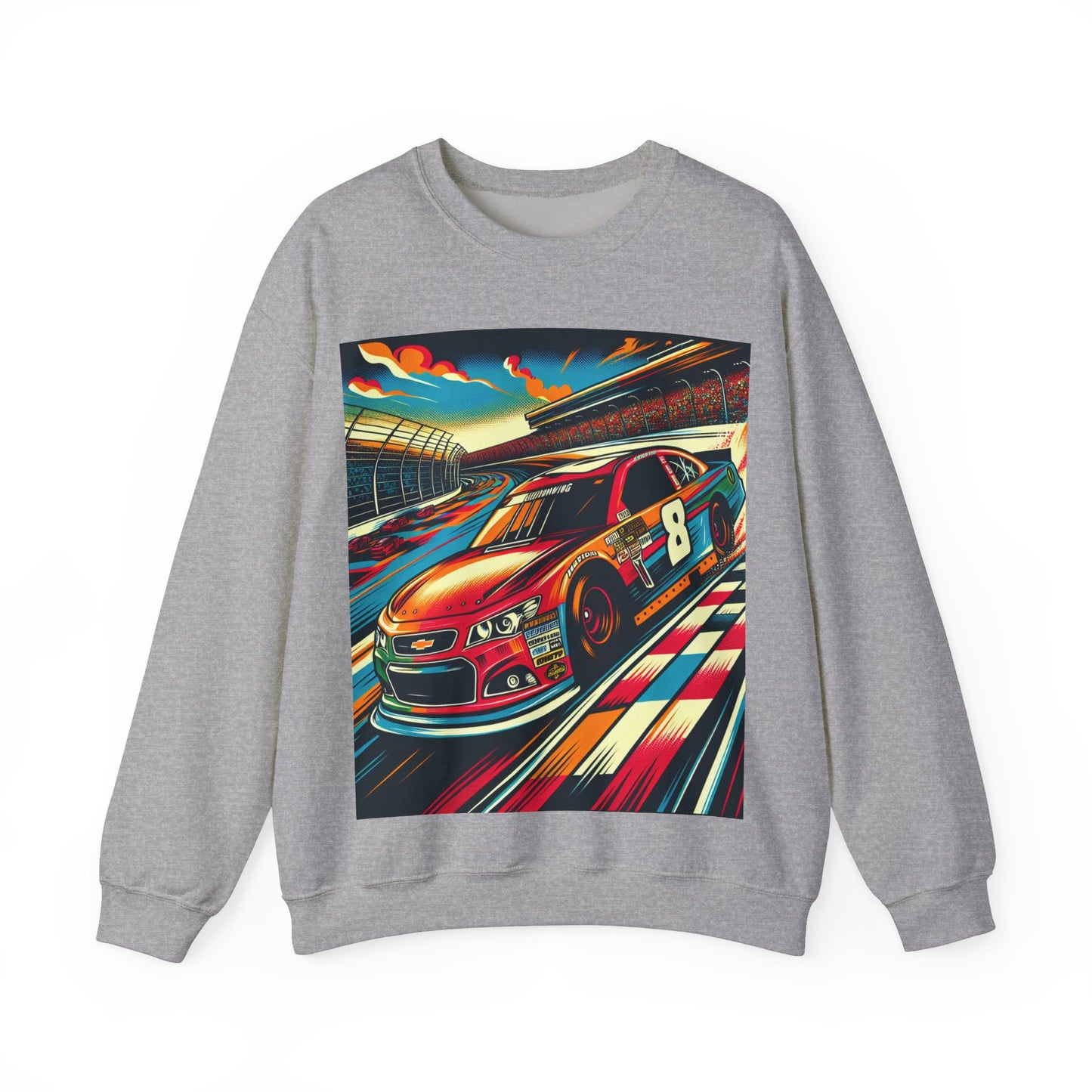 Race Car Crewneck Sweatshirt | Racing Apparel, Unisex Sweatshirt, Nascar Gift, Motorsports Clothing, Car Enthusiasts Sweatshirt