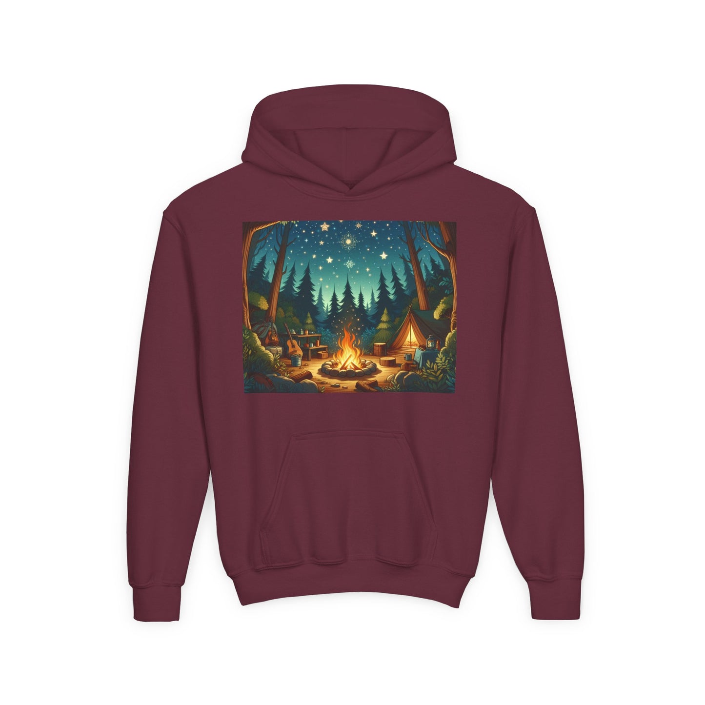 Camping Youth Hoodie - Heavy Blend Sweatshirt