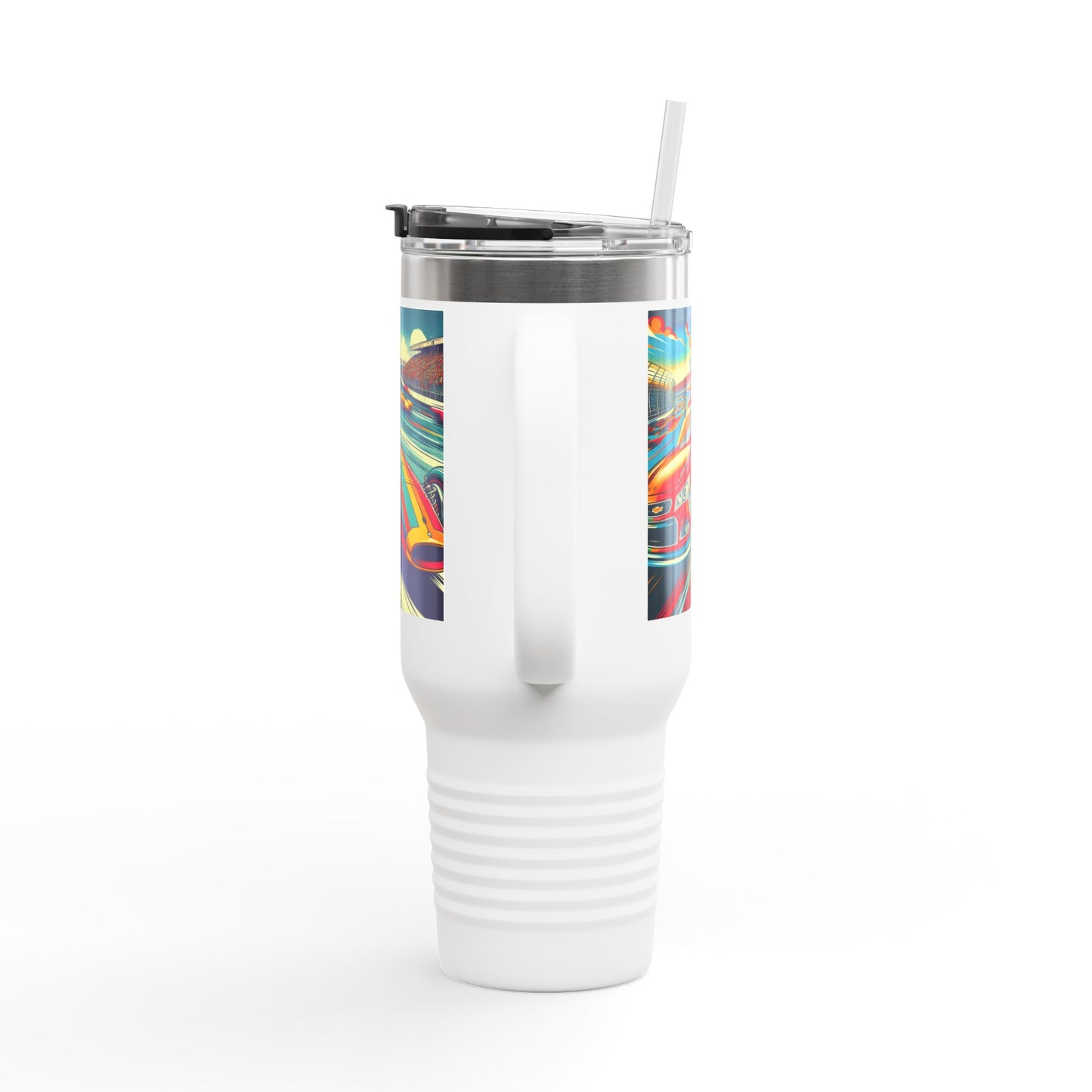 Vintage F1 Insulated Travel Mug, 40oz, Perfect for Fans, Sports Events, Coffee, Tea, Water