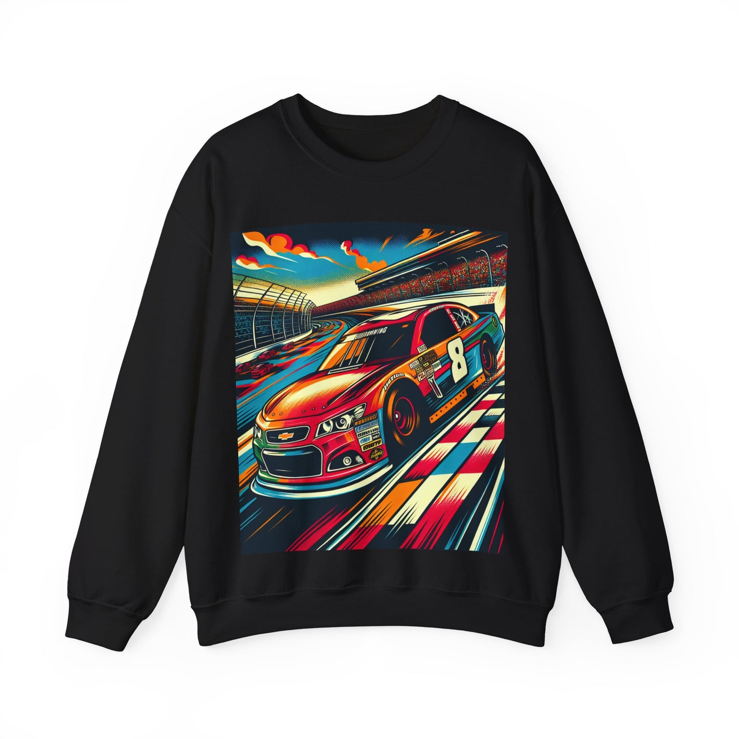 Race Car Crewneck Sweatshirt | Racing Apparel, Unisex Sweatshirt, Nascar Gift, Motorsports Clothing, Car Enthusiasts Sweatshirt