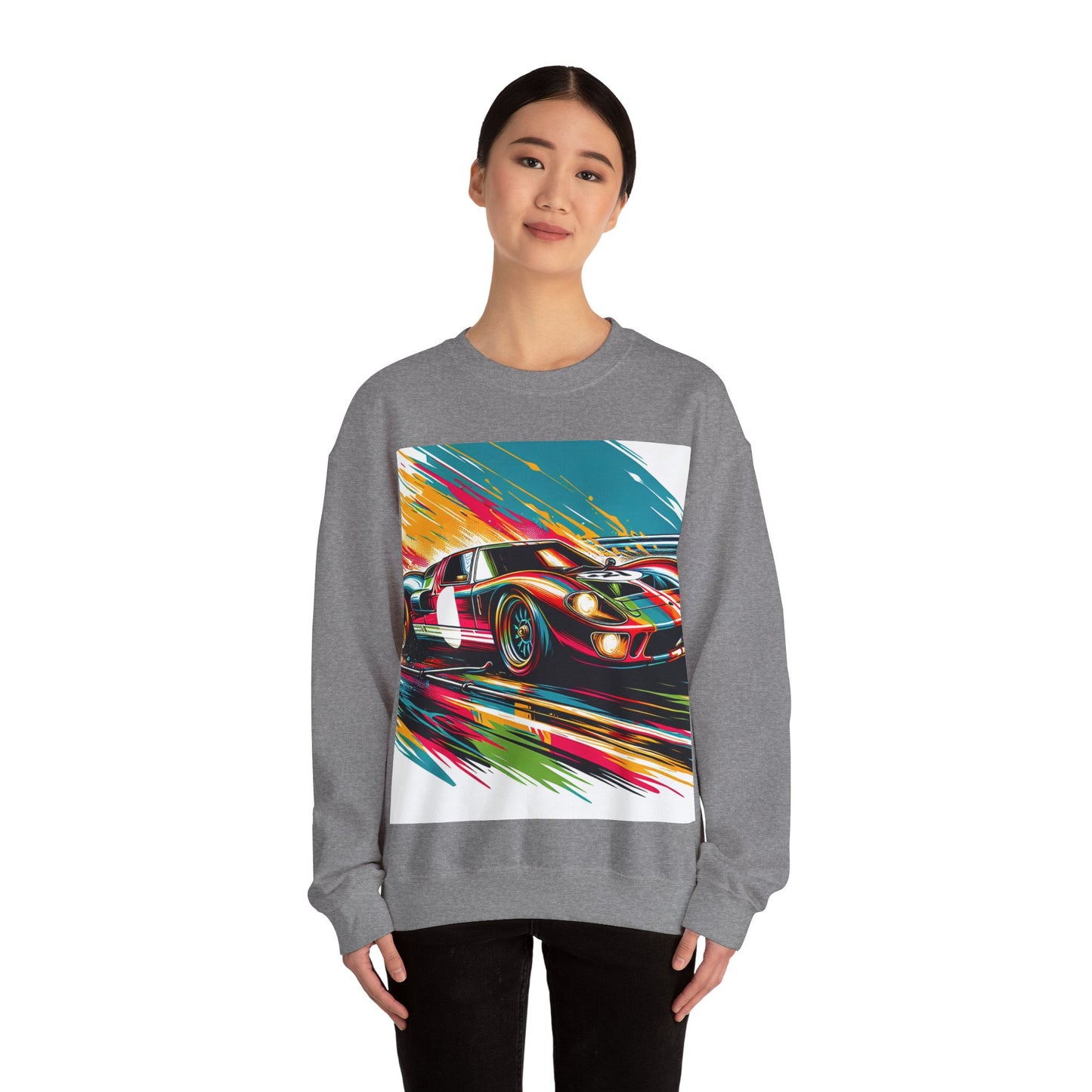 Race Car Crewneck Sweatshirt | Racing Apparel, Unisex Sweatshirt, Nascar Gift, Motorsports Clothing, Car Enthusiasts Sweatshirt