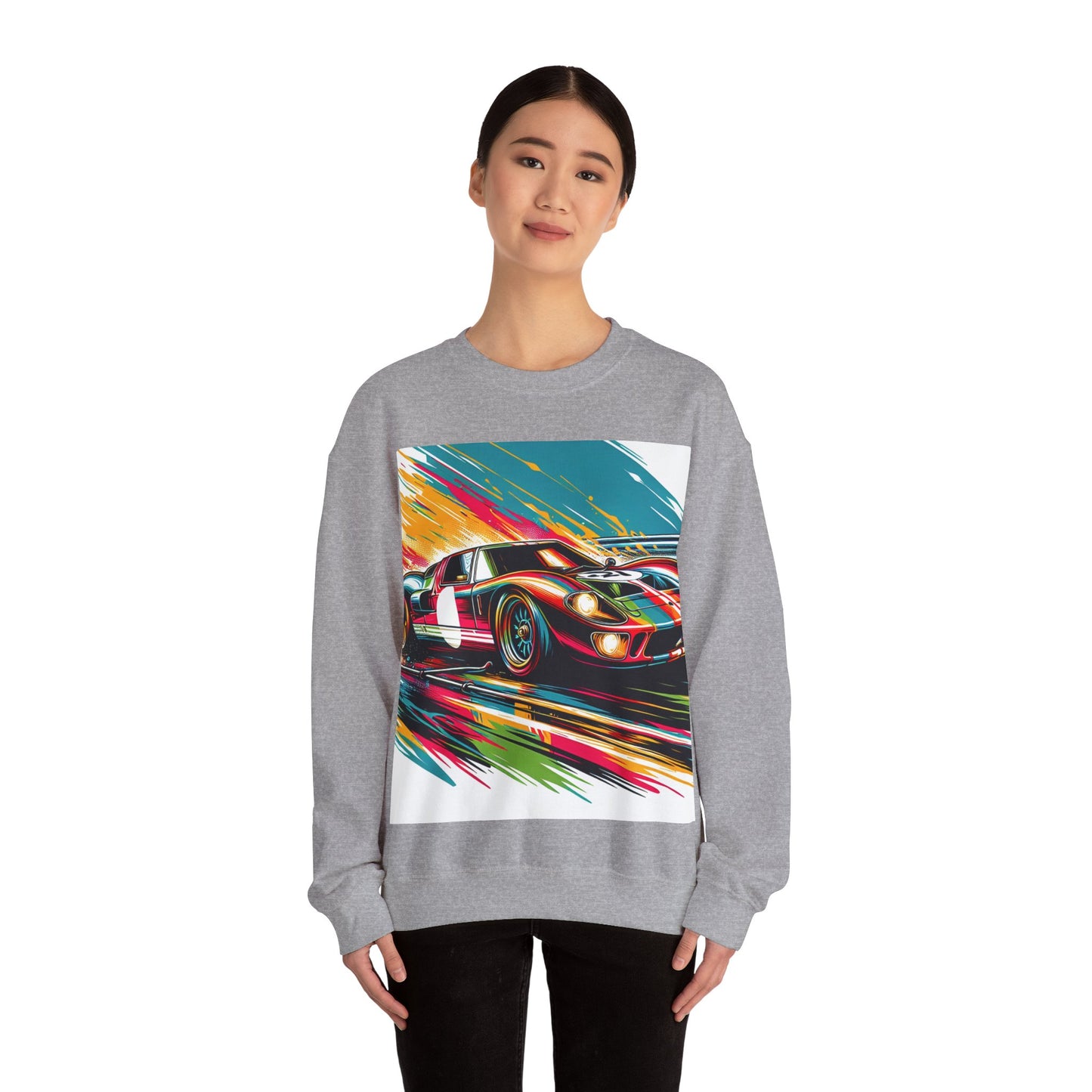 Race Car Crewneck Sweatshirt | Racing Apparel, Unisex Sweatshirt, Nascar Gift, Motorsports Clothing, Car Enthusiasts Sweatshirt