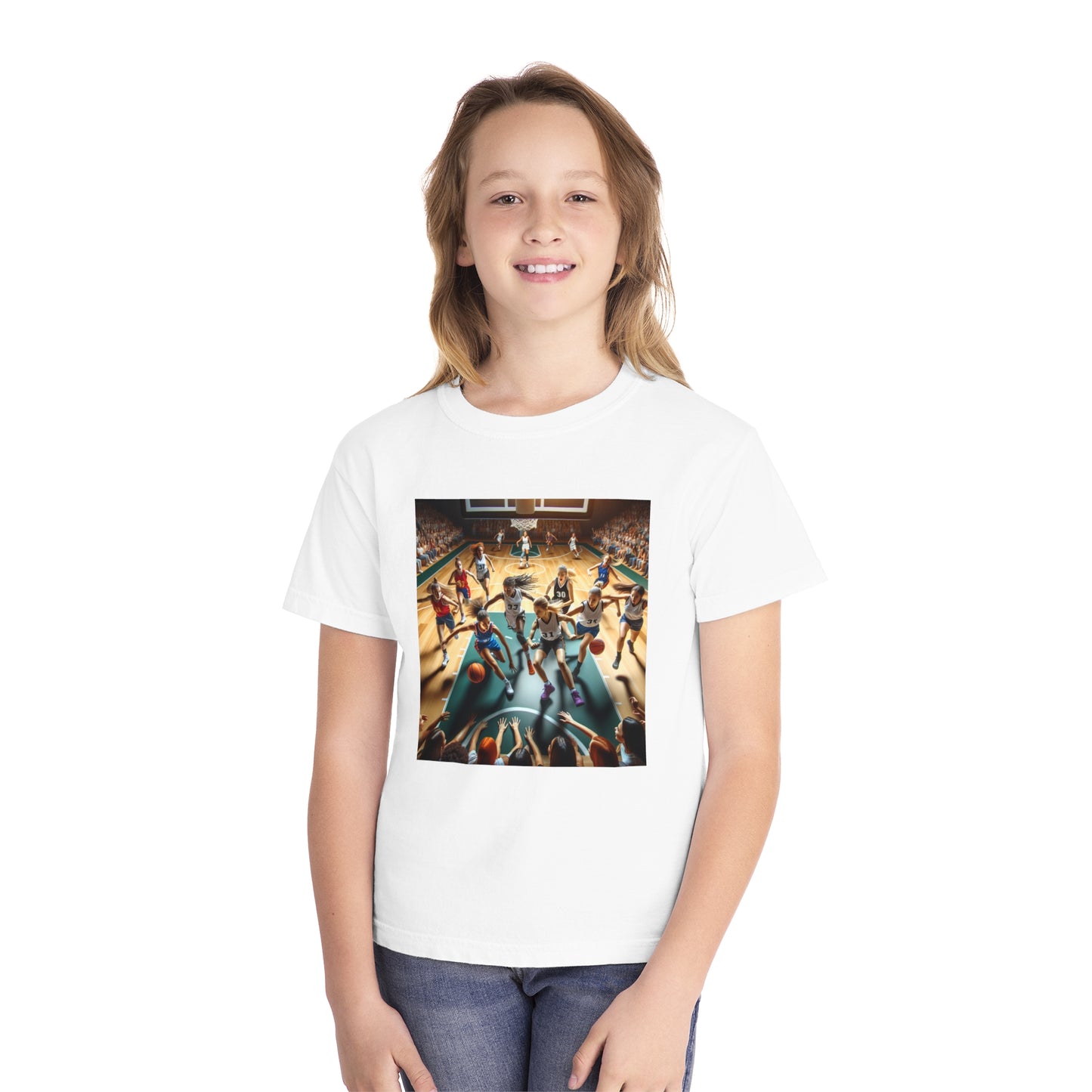 Basketball Youth Midweight Tee
