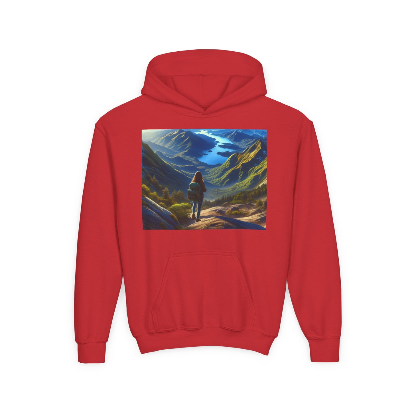 Hiking Youth Hoodie - Heavy Blend Sweatshirt