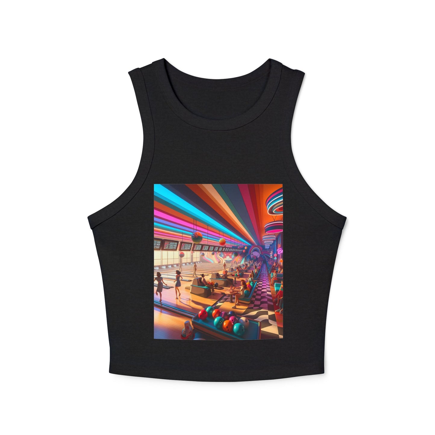 Bowling Women's Micro Rib Racer Tank Top
