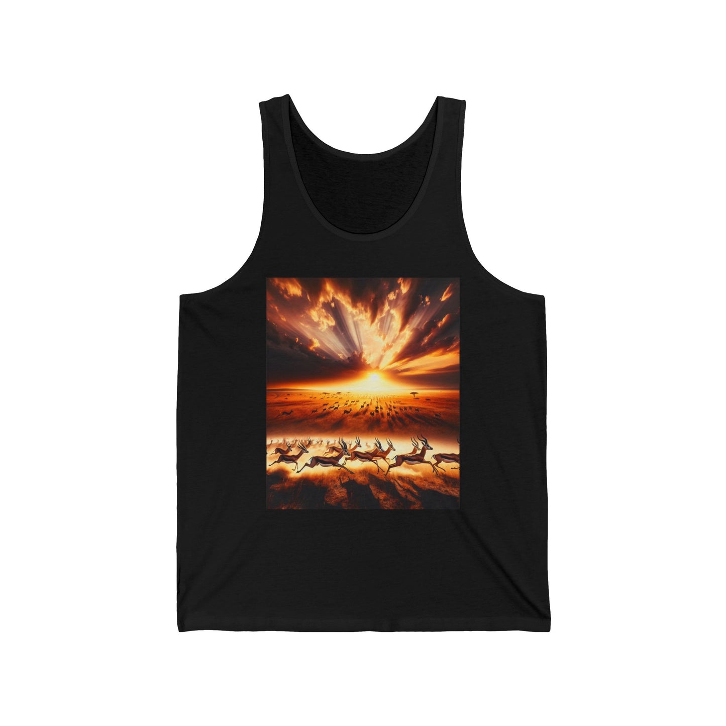 Gazelles Unisex Jersey Tank Top - Perfect for Festivals & Casual Wear
