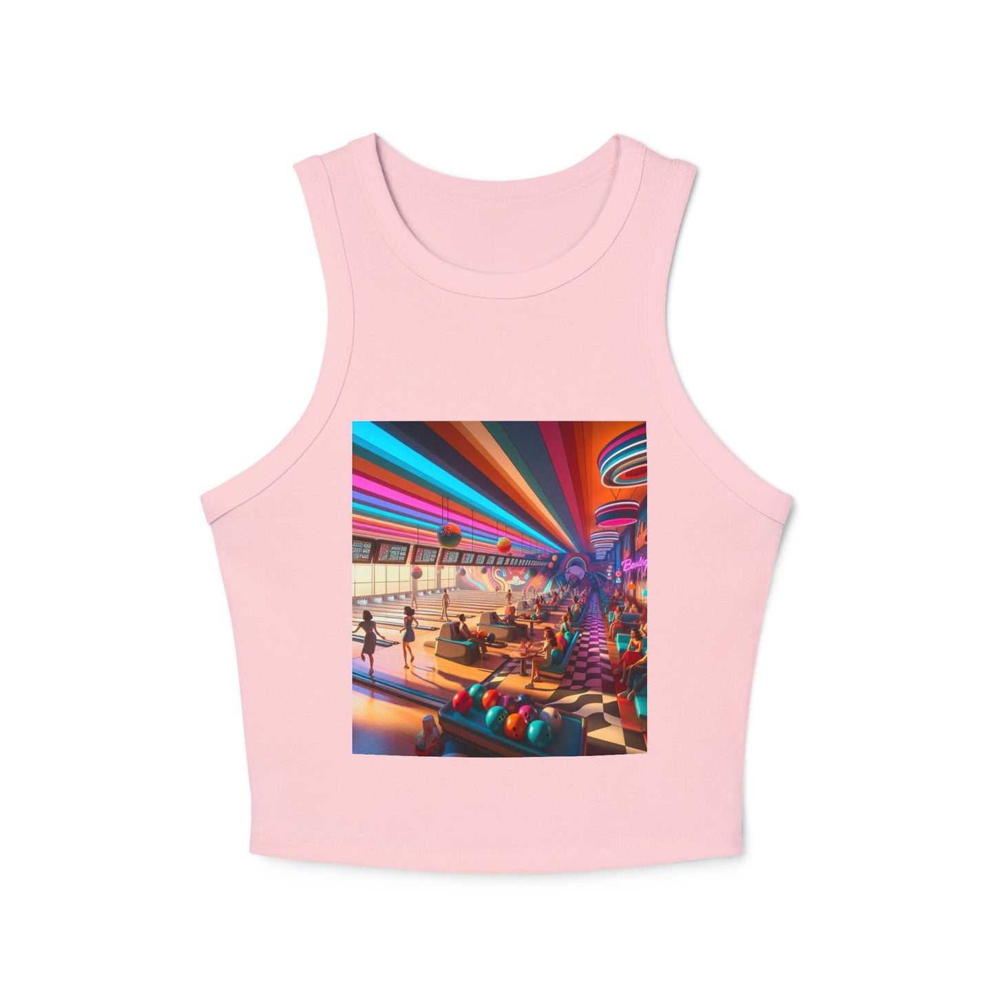 Bowling Women's Micro Rib Racer Tank Top