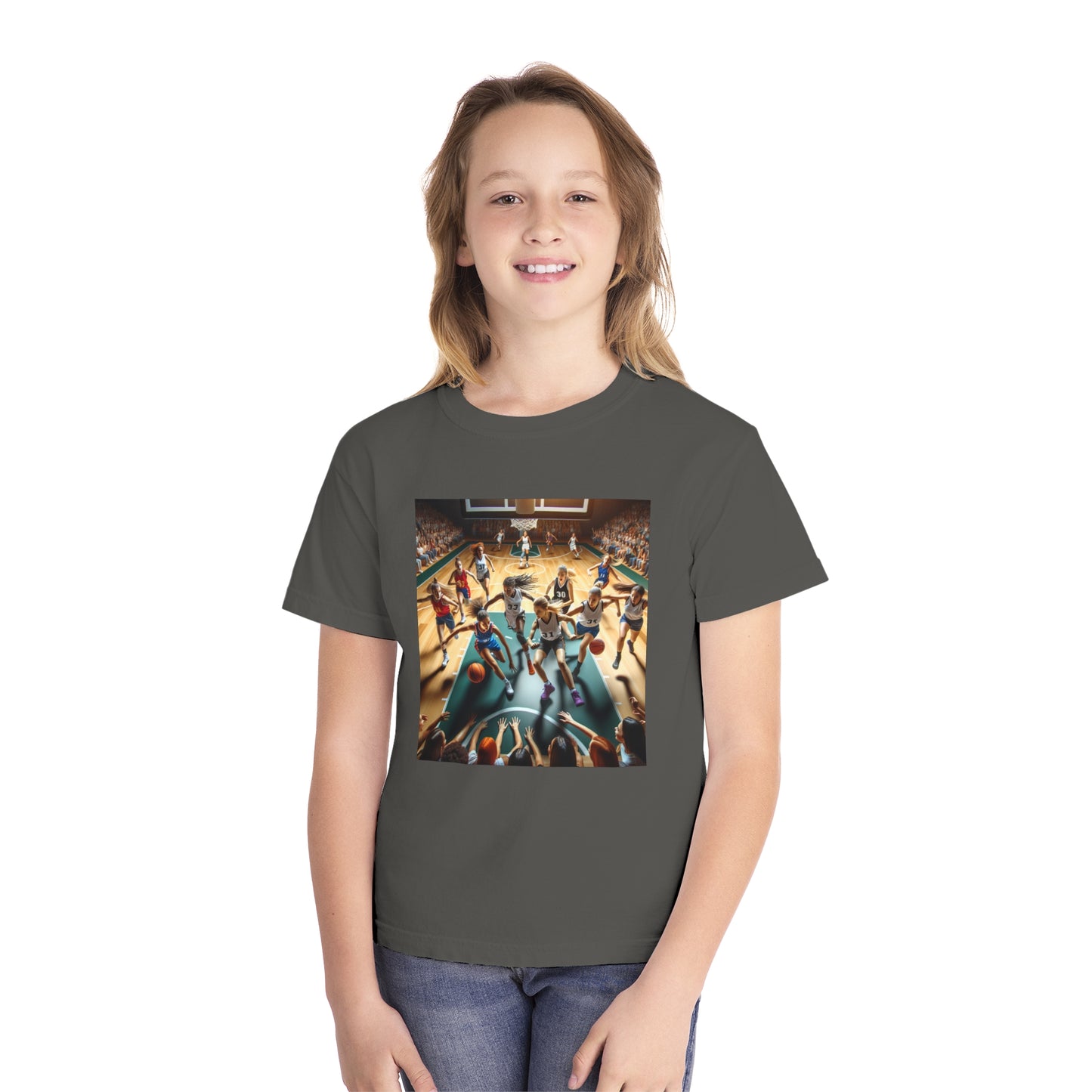 Basketball Youth Midweight Tee
