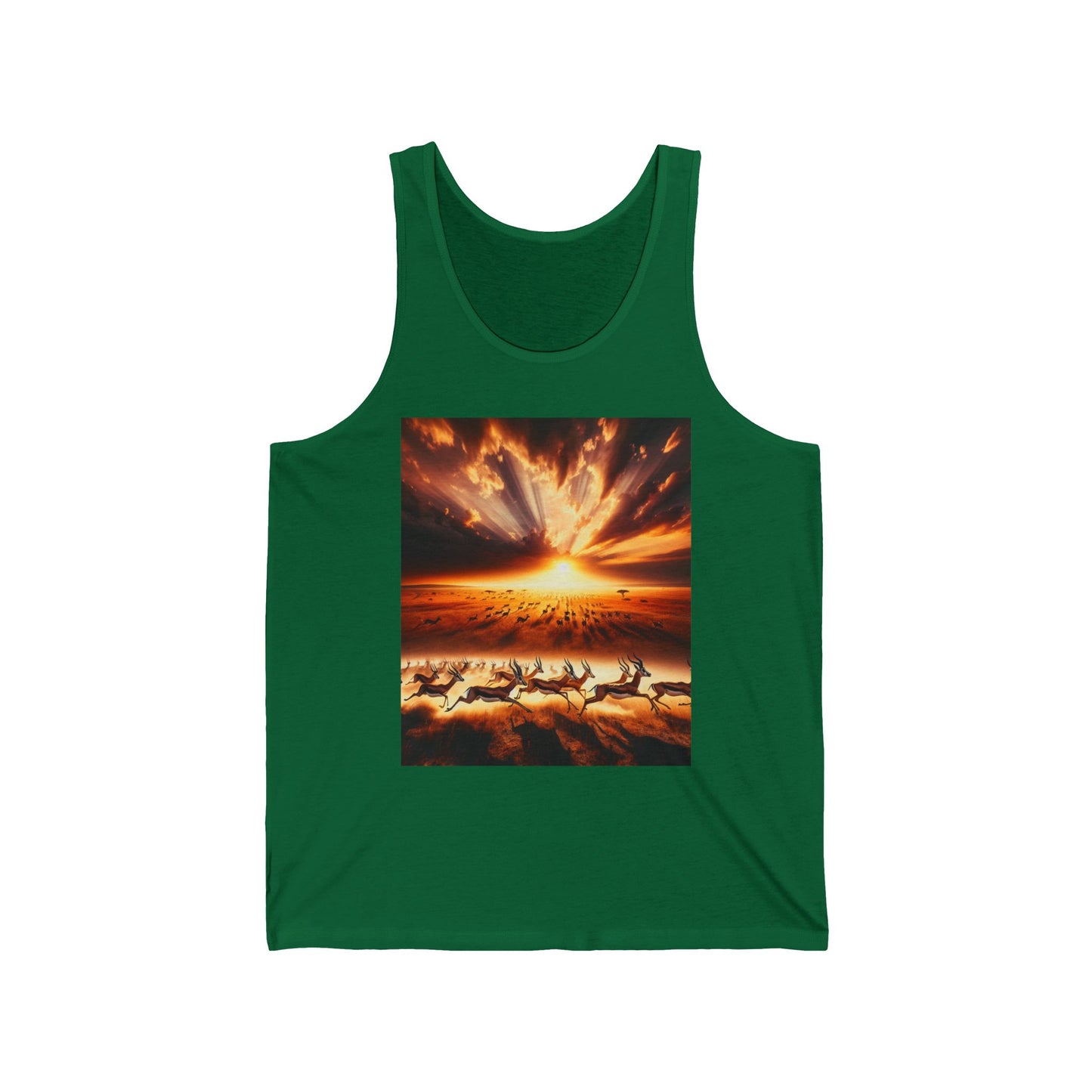 Gazelles Unisex Jersey Tank Top - Perfect for Festivals & Casual Wear
