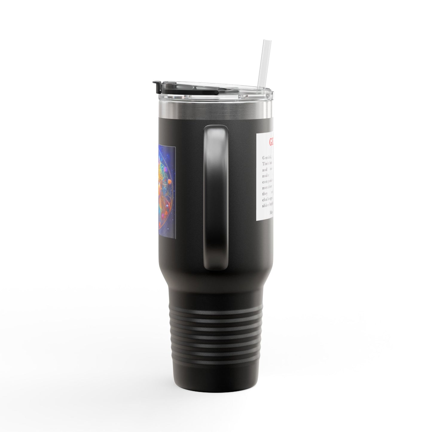 Gemini Insulated Travel Mug, 40oz, Perfect for Zodiac Fans, Coffee, Tea, Water