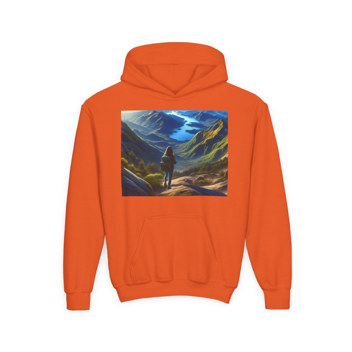 Hiking Youth Hoodie - Heavy Blend Sweatshirt