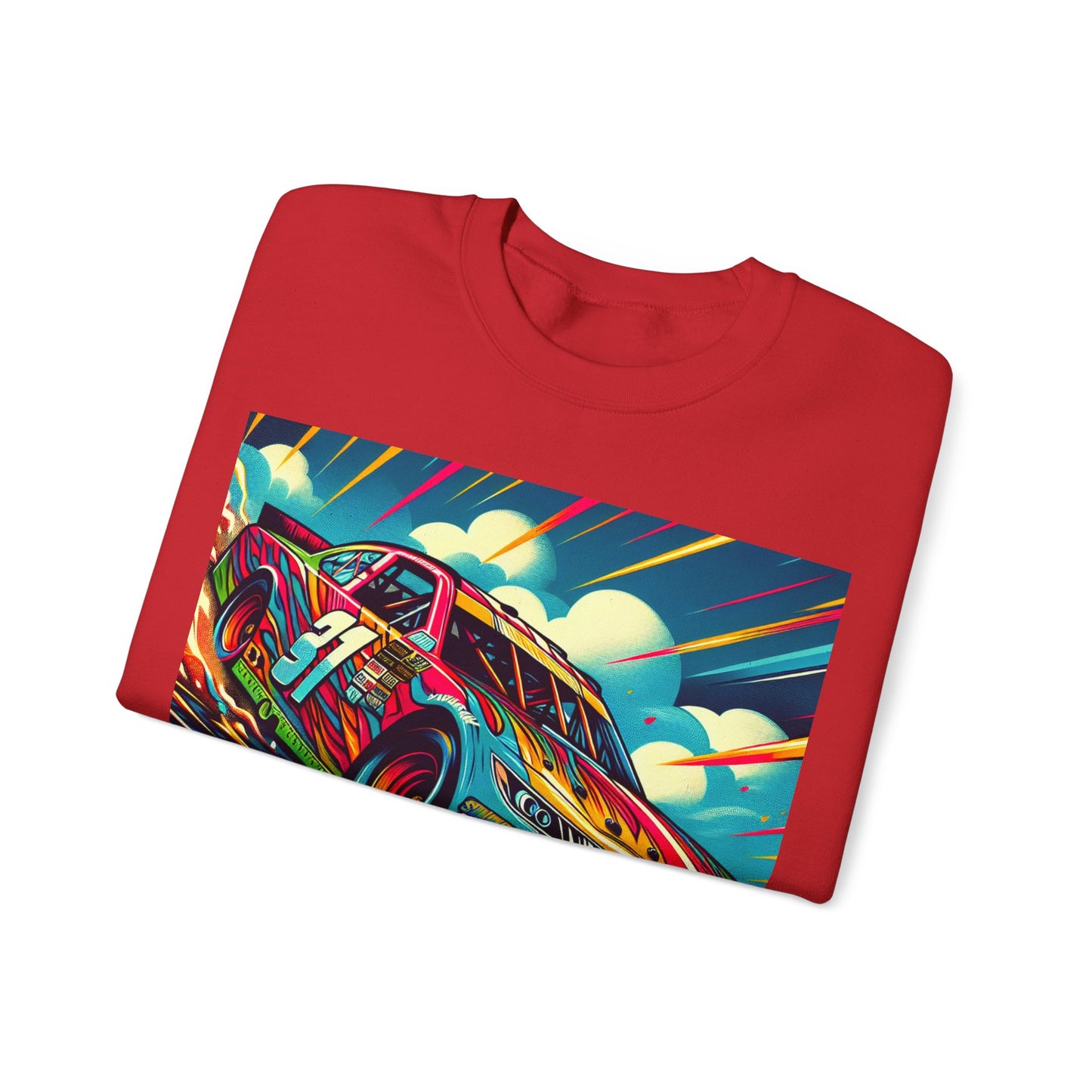 Race Car Crewneck Sweatshirt | Racing Apparel, Unisex Sweatshirt, Nascar Gift, Motorsports Clothing, Car Enthusiasts Sweatshirt
