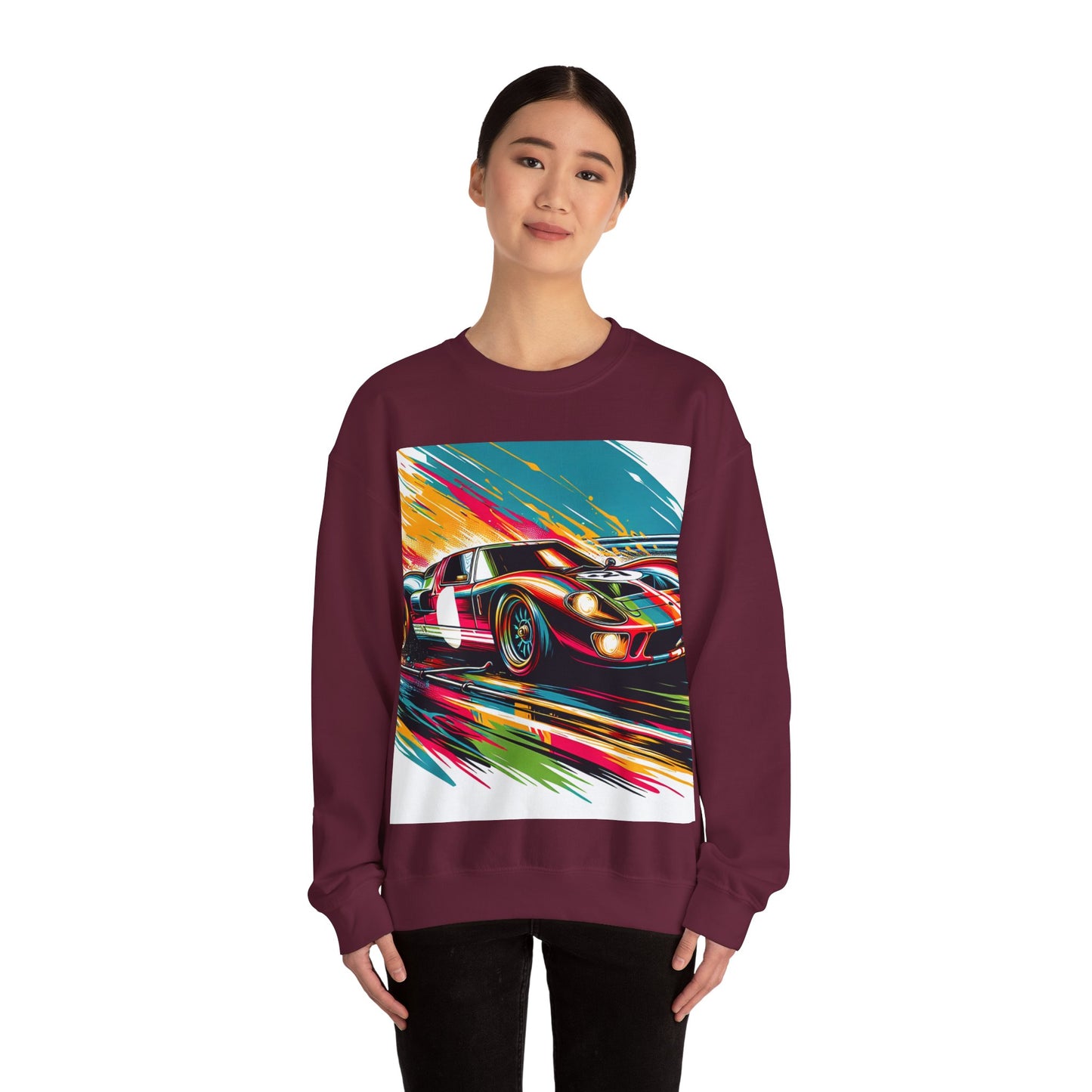 Race Car Crewneck Sweatshirt | Racing Apparel, Unisex Sweatshirt, Nascar Gift, Motorsports Clothing, Car Enthusiasts Sweatshirt