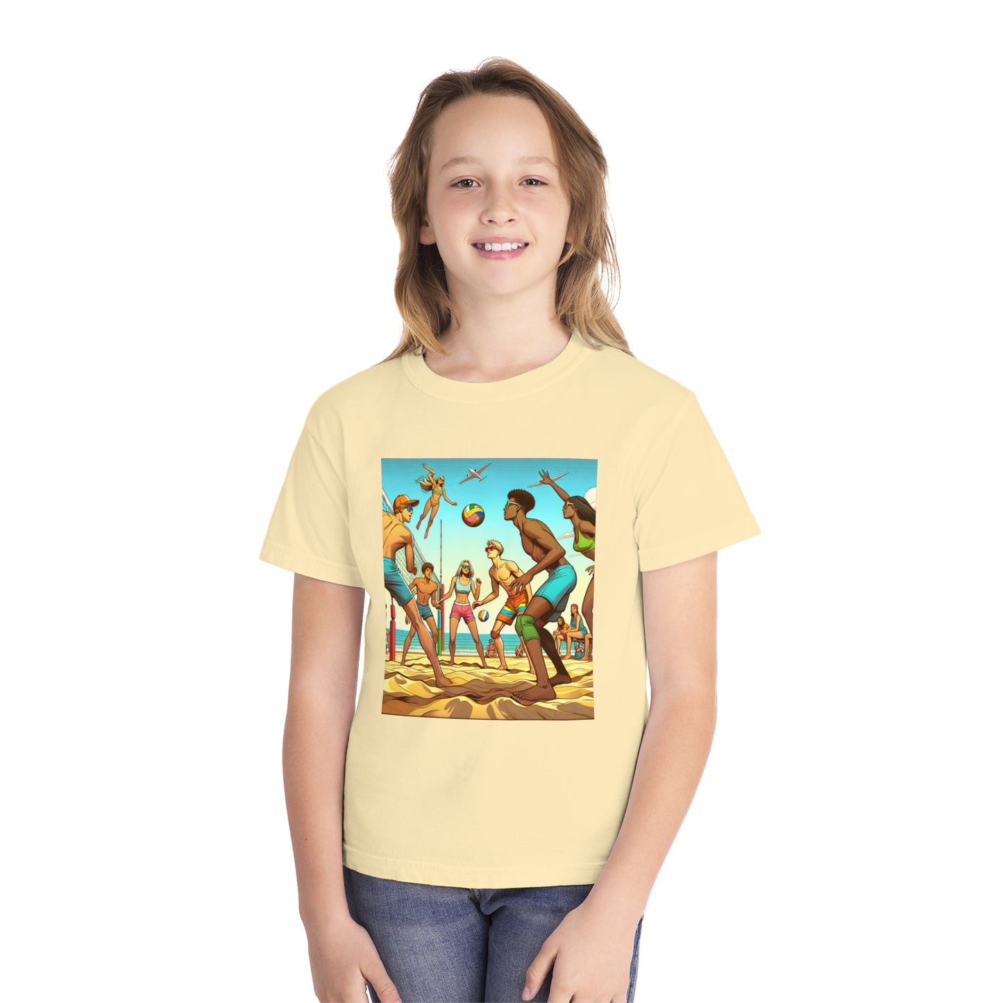 Volleyball Youth Midweight Tee