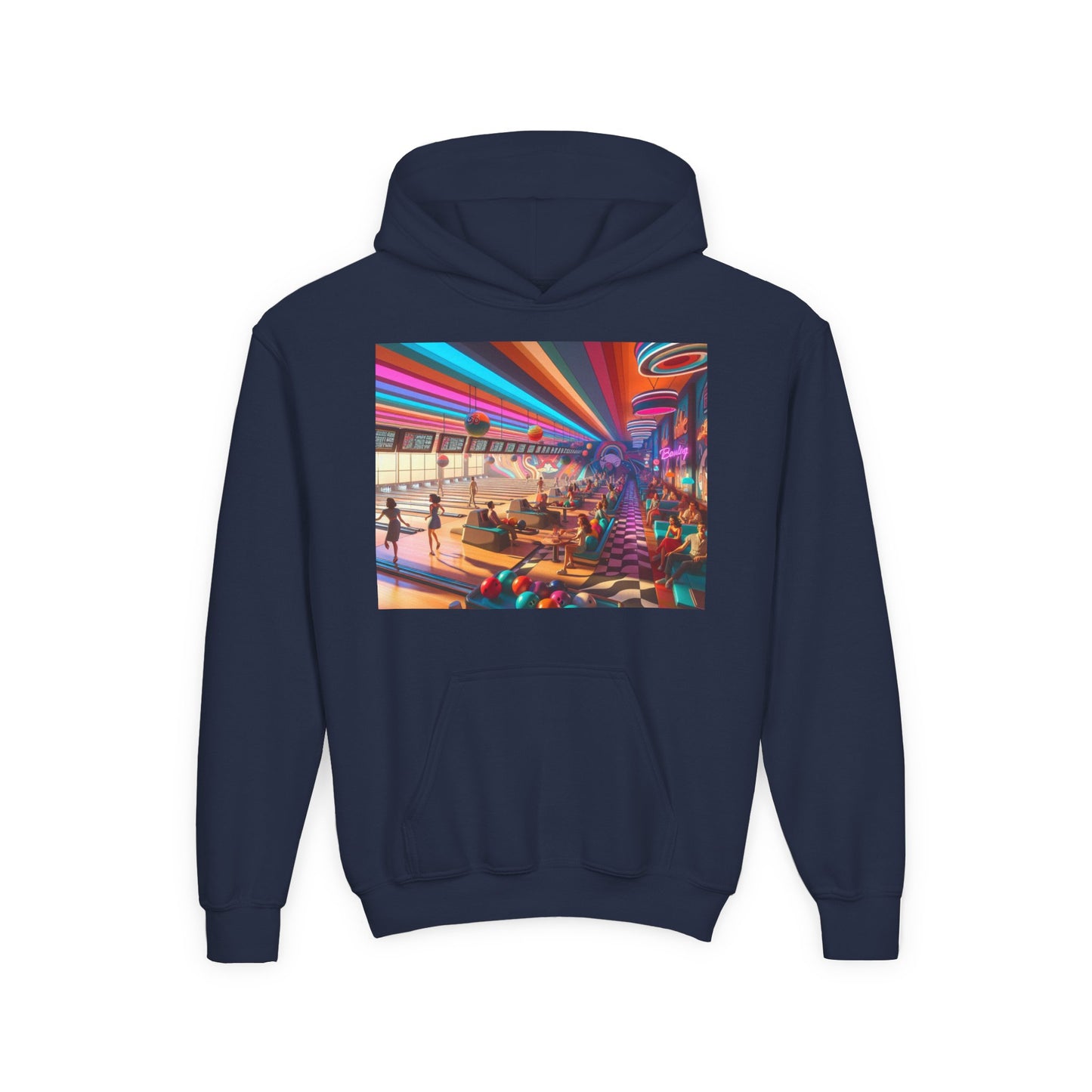 Bowling Youth Heavy Blend Hooded Sweatshirt