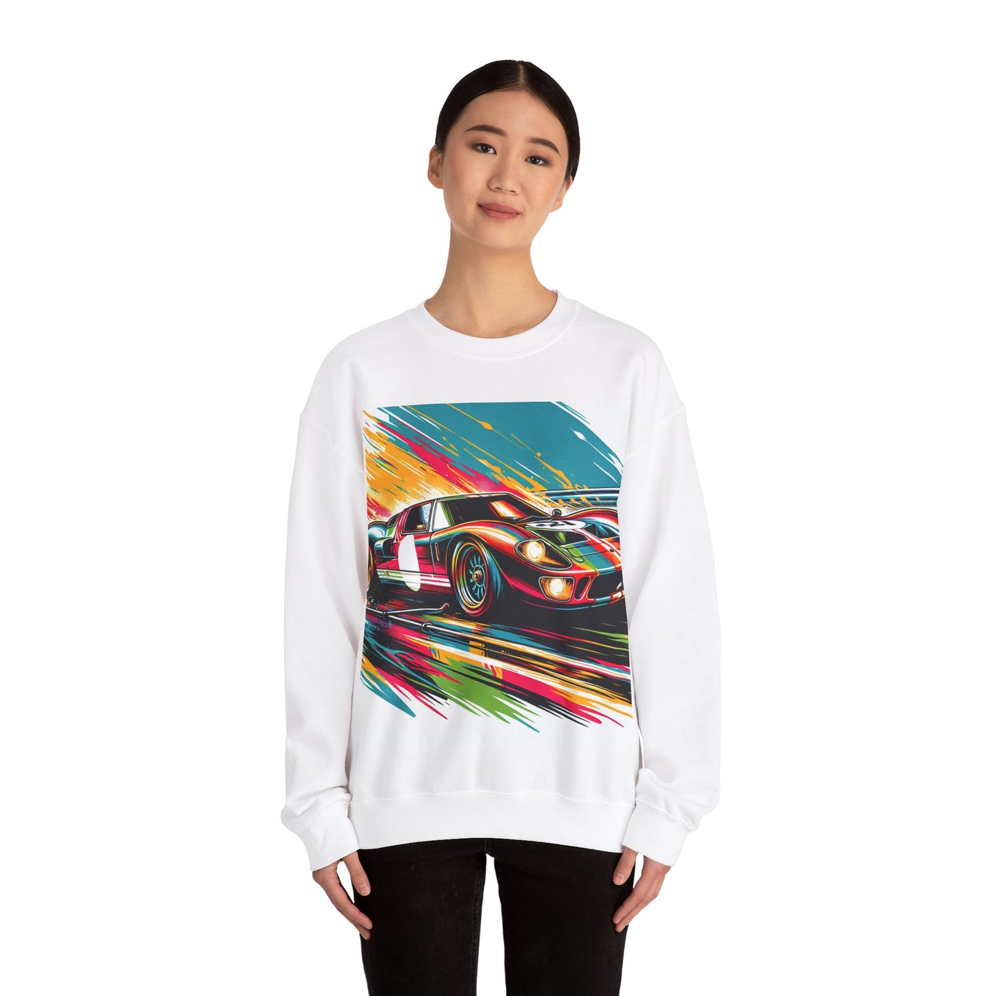 Race Car Crewneck Sweatshirt | Racing Apparel, Unisex Sweatshirt, Nascar Gift, Motorsports Clothing, Car Enthusiasts Sweatshirt