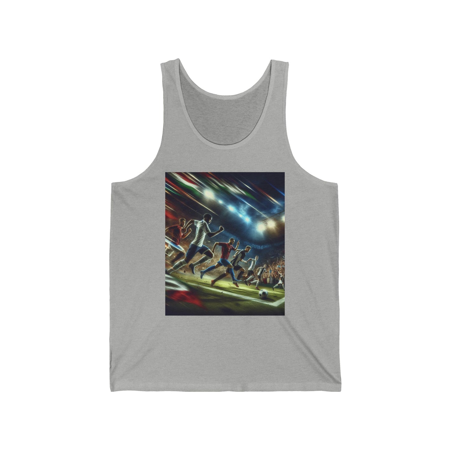 Soccer Unisex Jersey Tank Top - Perfect for Festivals & Casual Wear